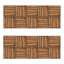 Carreau de terrasse emboîtable en bois brun de L 12 po x l 12 po - paquet de 6-126256602