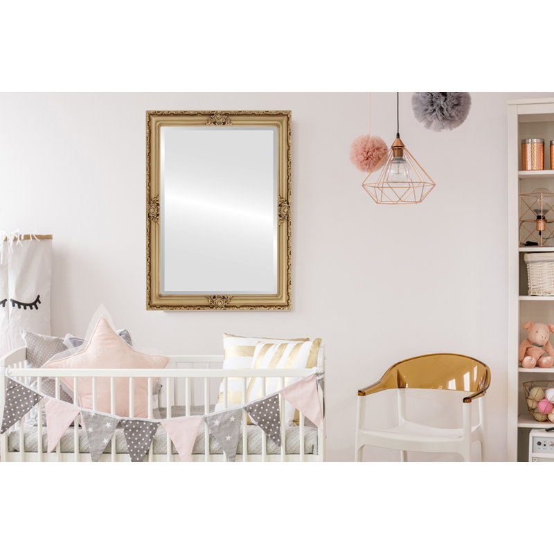 Valrie Wood Wall Mirror, 26" H x 20" W