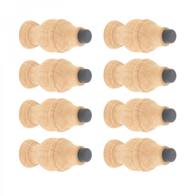 Wooden Door Stopper Victorian Bumper Pack of 8 Door Bumpers