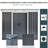  7' x 4' Metal Outdoor Storage Shed w/ Sliding Doors Charcoal Grey