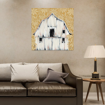 Daisies In The Barnyard Contemporary Daisy Flower Art