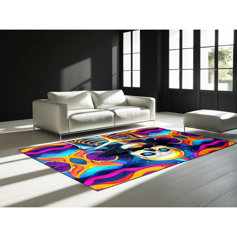 Tapis Kaleidoscope Radiance, Rectangulaire 3 pi x 5 pi