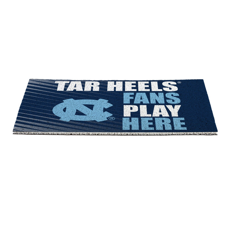 Tapis en PVC de l'Université de la Caroline du Nord, 28 po x 16 po