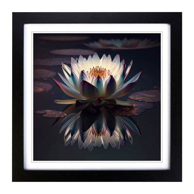 Water Lily Flower - Framed Print