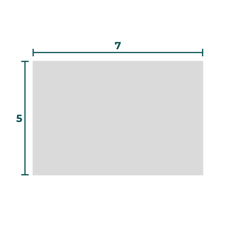 Tapis Moose, Rectangle 5 pi x 7 pi