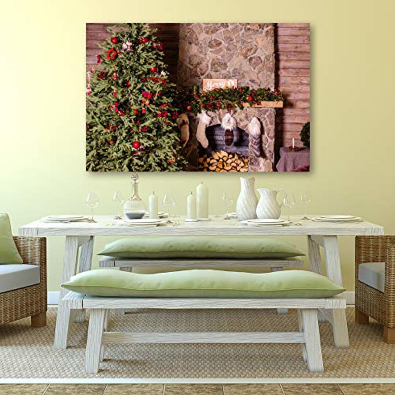Christmas Tree X12 - Photographie sur toile tendue, H 12 po x l 18 po