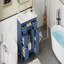 Armoire de salle de bain moderne autoportante simple avec 6 tiroirs et 2 armoires