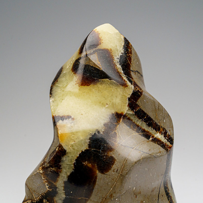Polished Septarian Flame Freeform From Madagascar (1.3 Lbs)