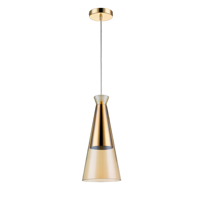 Marine 1 - Light Cone Pendant, Champagne Gold