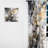 Grey Gold Delicate Abstract Brushstrokes II - Modern Velvet Curtain - Room Darkening - 1 panel-107831735