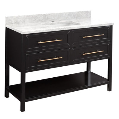 48" Robertson Single Bathroom Vanity Set with Rectangular Undermount Sink