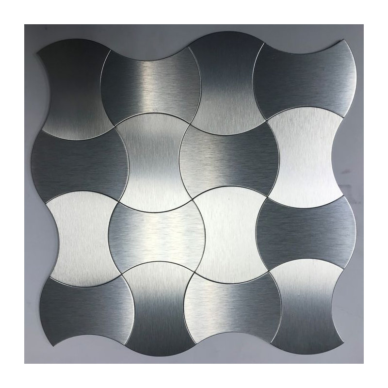 Mosaïque en aluminium chromé style marocain