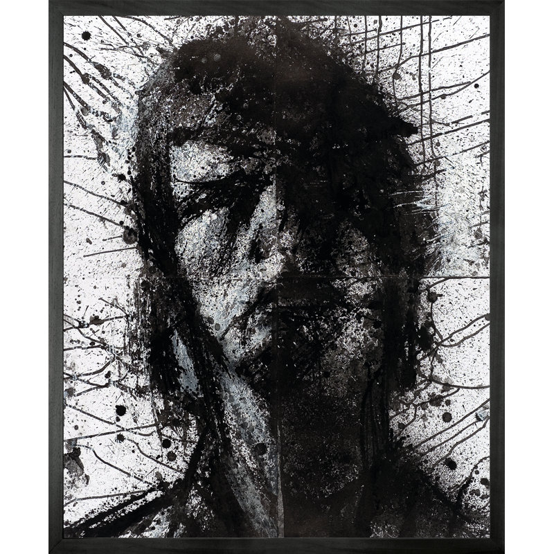 Head Of Mike 1 by Harry Simmonds - Single Picture Frame Print on Canvas