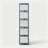 5-Tier Display Cabinet With Acrylic Flip Up Door, Foldable Curio Cabinet Collection Display Showcase Bookshelf