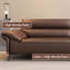 Causeuse modulaire en cuir véritable Coffee Coffee-1244767094