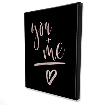 You + me - 36"x48" Framed canvas