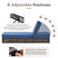 Chaise longue d'extérieur réglable en rotin tissé à la main à 6 positions avec coussin en oléfine de 5 po d'épaisseur pour le patio et la piscine-983815917