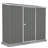 Absco Space Saver 7 ft. W x 3 ft. D Metal Lean-To Storage Shed-111668719