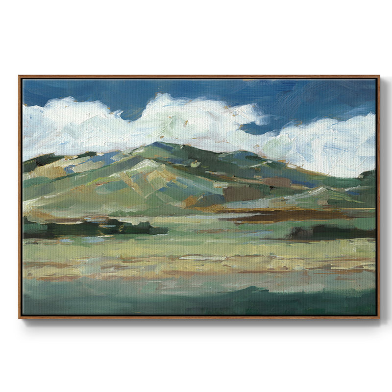 Western Sky II, reproduction d'art sur toile, H 27 po x l 41 po x P 2 po, Noyer
