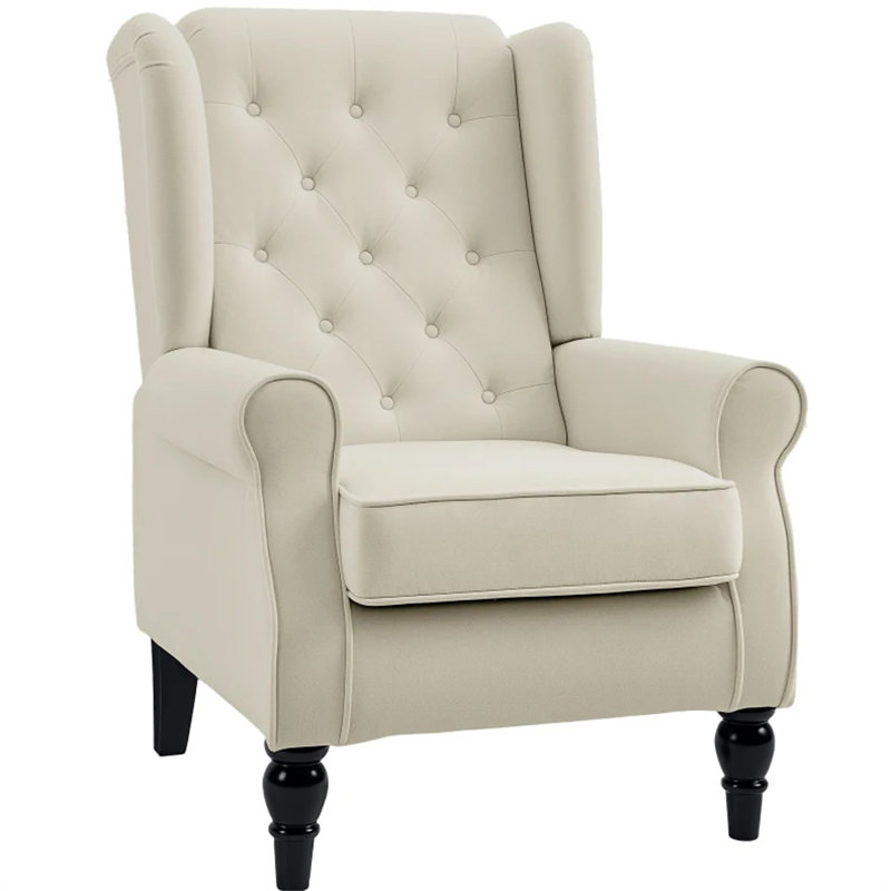 Chaise de style nordique, Blanc, crème
