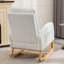Chaise berçante avec repose-pieds à haut dossier-549167399