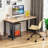 Mesh File Cart With 2 Drawers & Swivel Casters, Lockable Rolling File Organizer Cabinet For Office