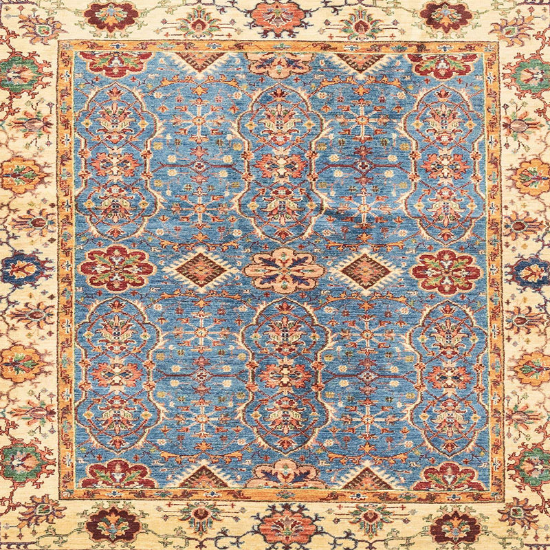 Tapis abstrait moderne 3541, Carré 6 pi