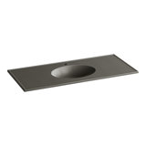 Ceramic Impressions Rectangular Dual Mount Bathroom Sink with Overflow