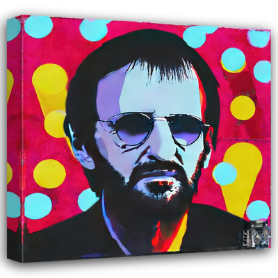 Beatles Ringo 2 par Stephen Chambers, impression sur toile tendue
