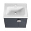 Meuble-lavabo 24 po avec lavabo, pour petite salle de bain, meuble-lavabo avec porte à fermeture en douceur-1951623811