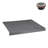 Streamline 48 in. x 36 in. Corner Acrylic Shower Base in Matte Grey with Center Drain, Drain Included-118934418