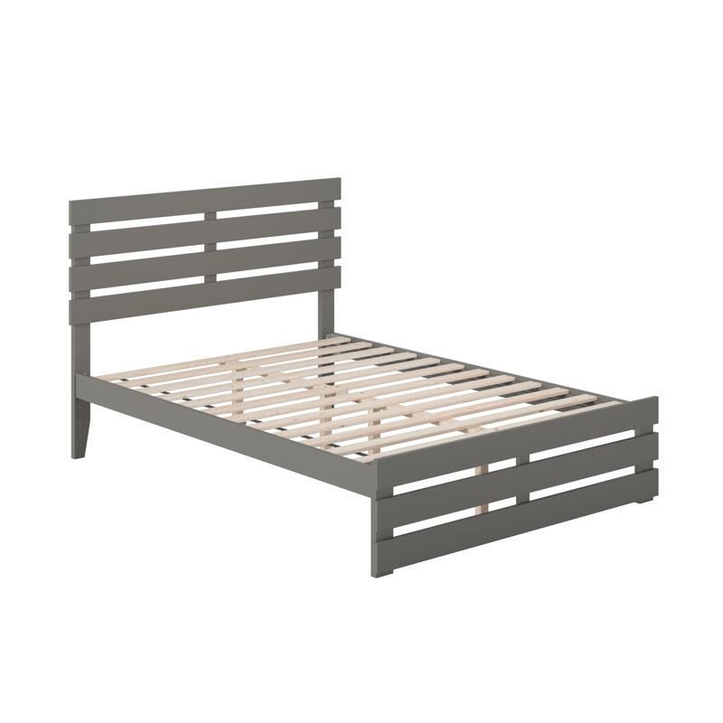 Jaqson Slat Bed, Gray, Full / Double