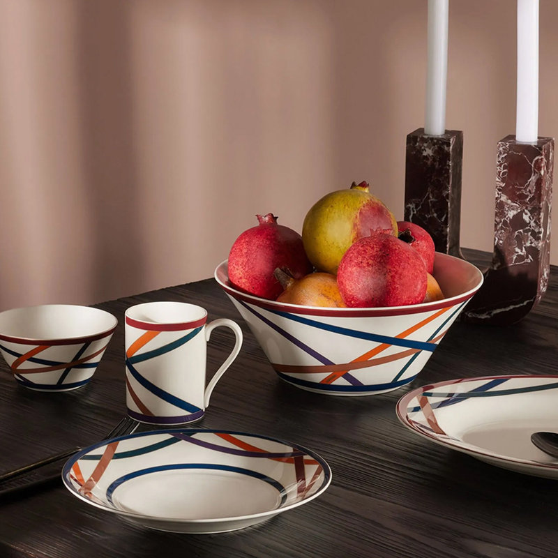 Missoni Soup Plate Nastri Diam. 8.5", Multicolor