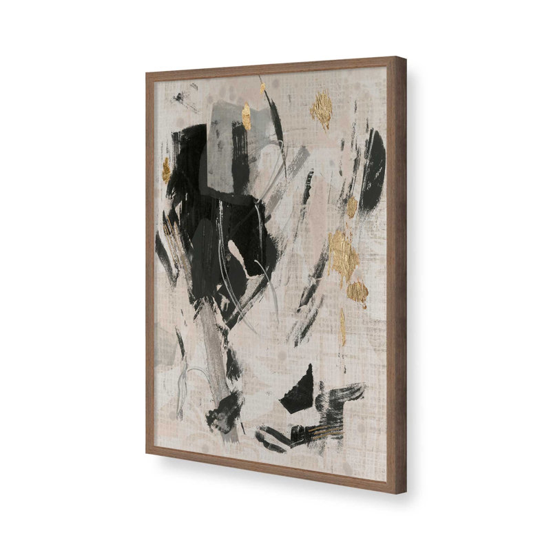 Impression sur toile, "Pattern Emotion I" par June Erica Vess, H 48 po x l 32 po, Open Corner Framed Print without Mat Paper