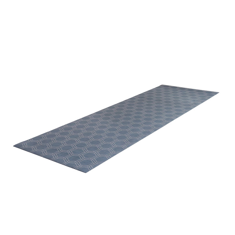 Un-Rug Honeycomb Low Profile Kitchen Mat, Blue, Runner 1'11" x 5'11"