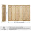 Paravent naturel en bois massif de 5,75 pi-1012916373-1011471382