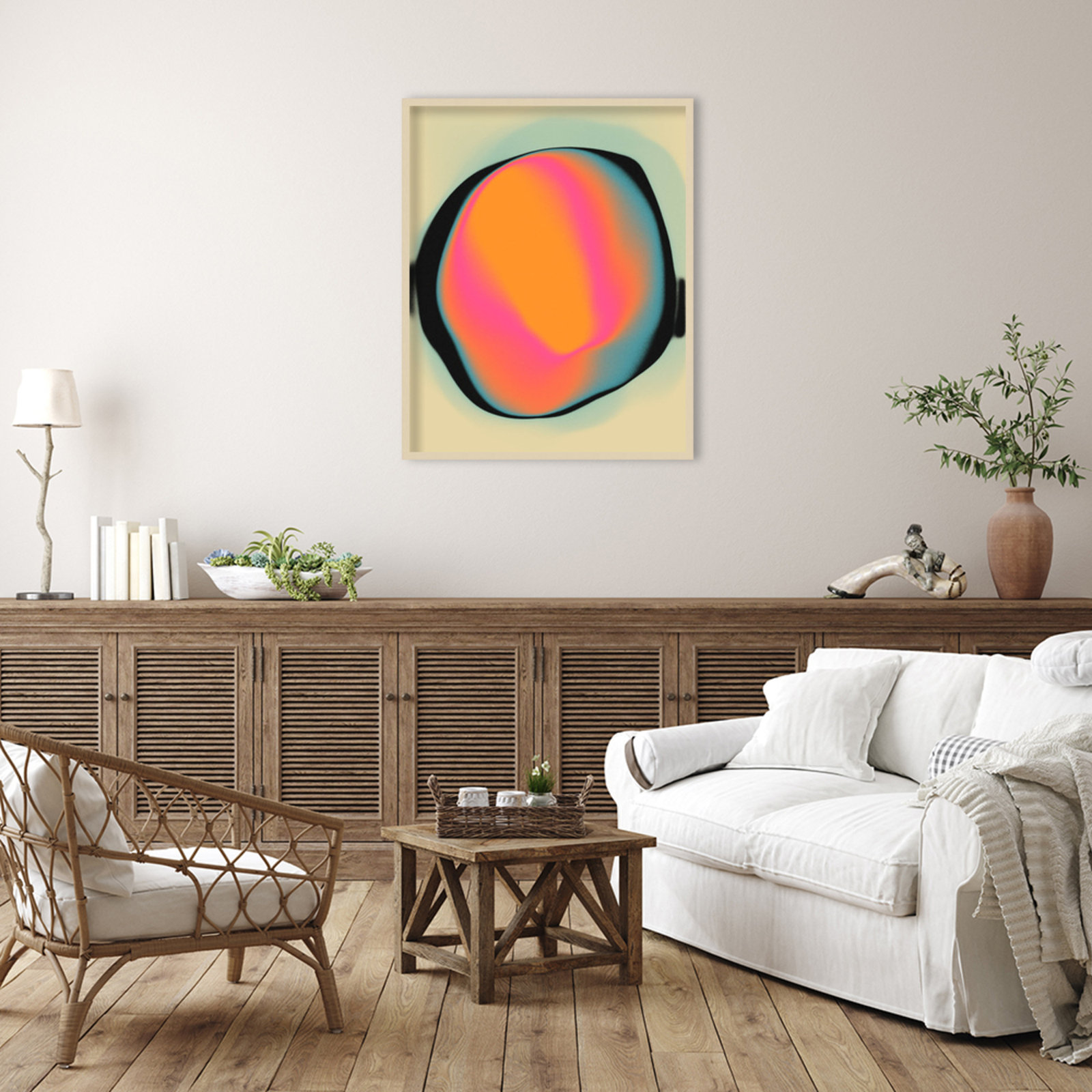 Ghost 2 Print by Jazzberry Blue, Brown, 41" H x 33" W x 1" D