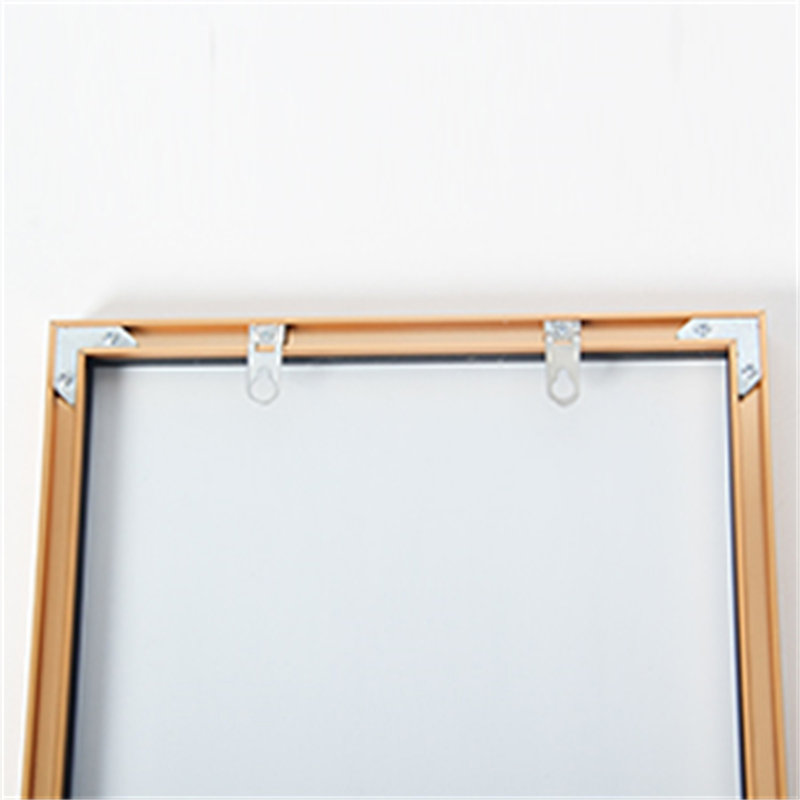 Aneko Metal Rectangle Mirror, Gold, 59" x 15.7" 