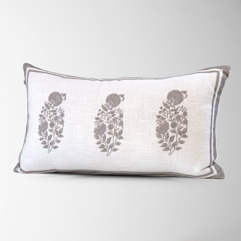 Floral Cotton Pillow Cover