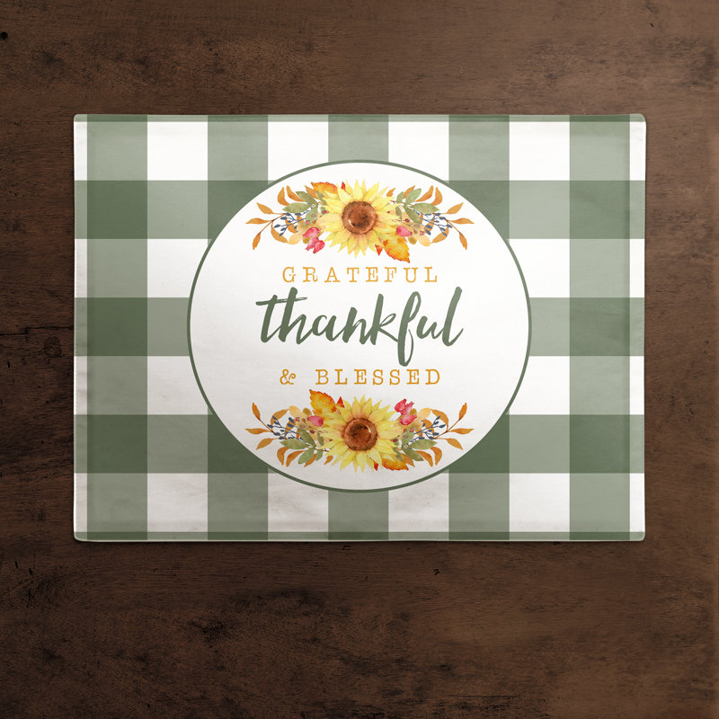 Senters Polyester Plaid Rectangle Placemat
