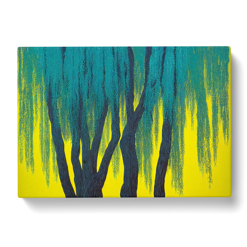 Awesome Weeping Willow Trees - Wrapped Canvas, 40cm H x 60cm W x 3cm D