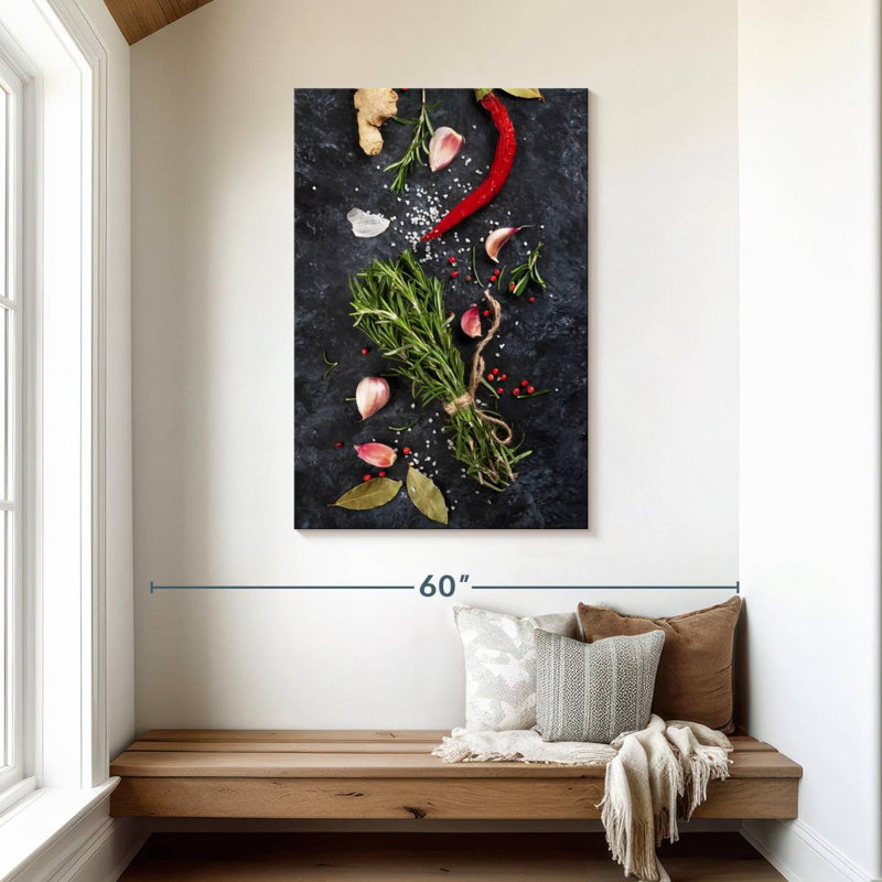 Yarlin Fresh Herbs Plating, 45" H x 30" W