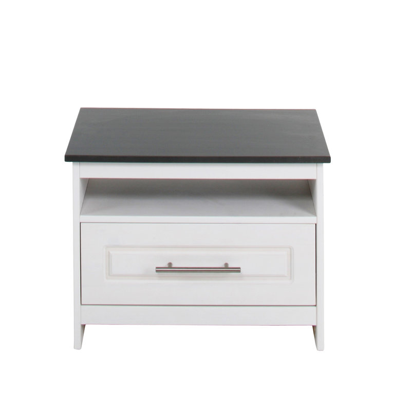 Nurbek Solid Wood Rectangle Accent Accent Chest, White