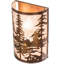 Tall Pines Steel Flush Mounted Sconce-98202154