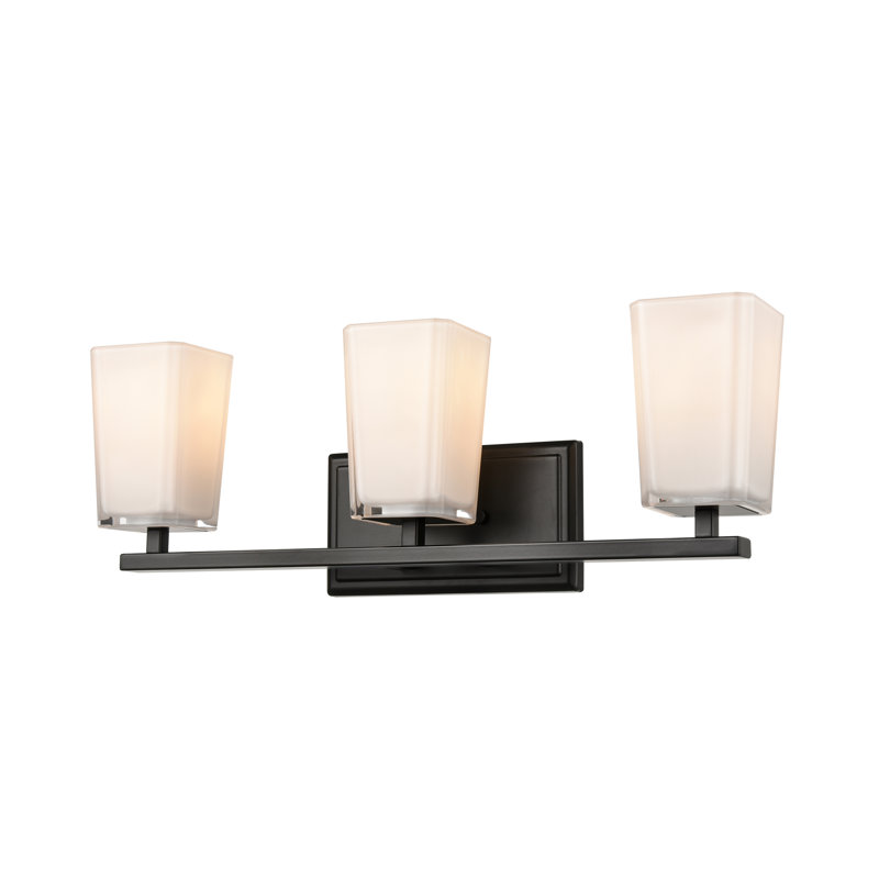 VANITÉ RIVERSIDE 3 LT, Ébène avec verre opale sérigraphié