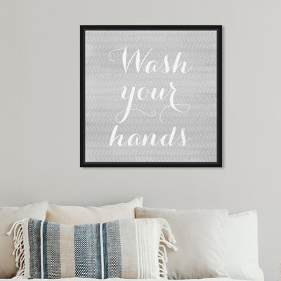 " Bath And Laundry 'Wash Your Hands' Quotes "
