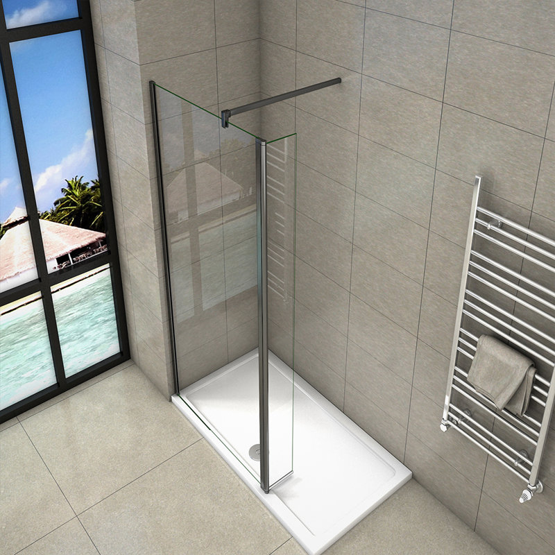 Nilda 2000mm H Walk In Glass Screens with Glass, 900mm
