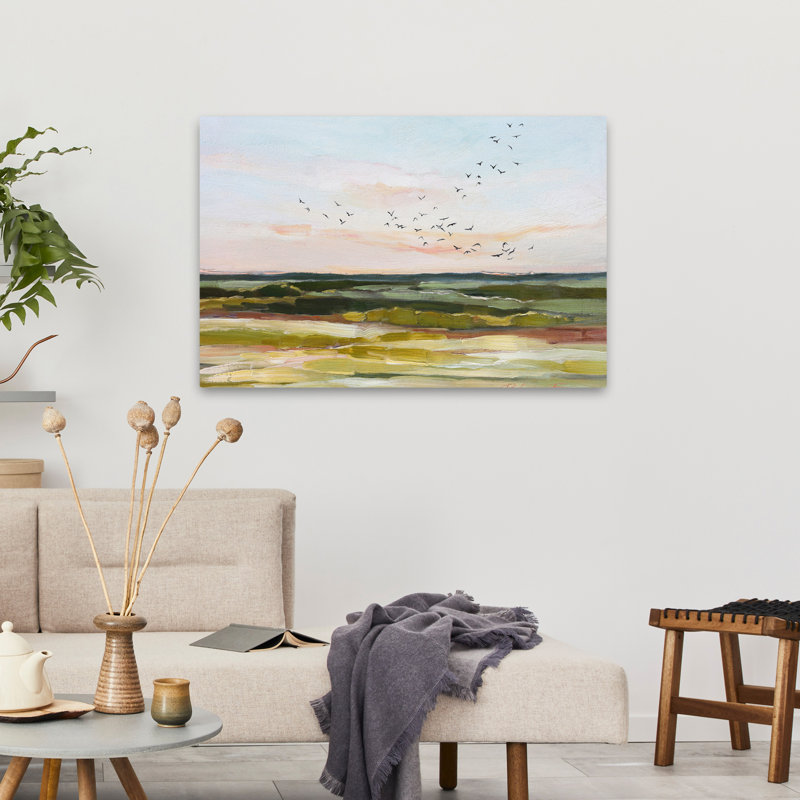 Overhead - paysages, oiseaux, art, H 36 po x l 24 po