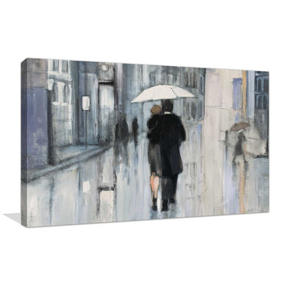 " Spring Rain New York Neutral Crop " Painting Print