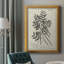 Toile encadrée de qualité supérieure antique noir et blanc botanique I - prête à être accrochée-492285418